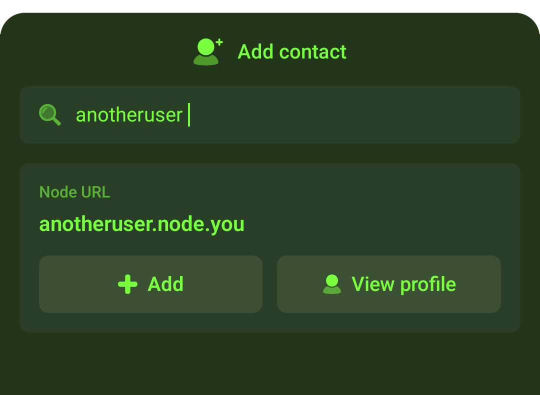Add Contact Screenshot.